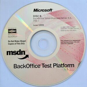 Vintage - Microsoft BackOffice Small Business Server 4.5, 3 CDs